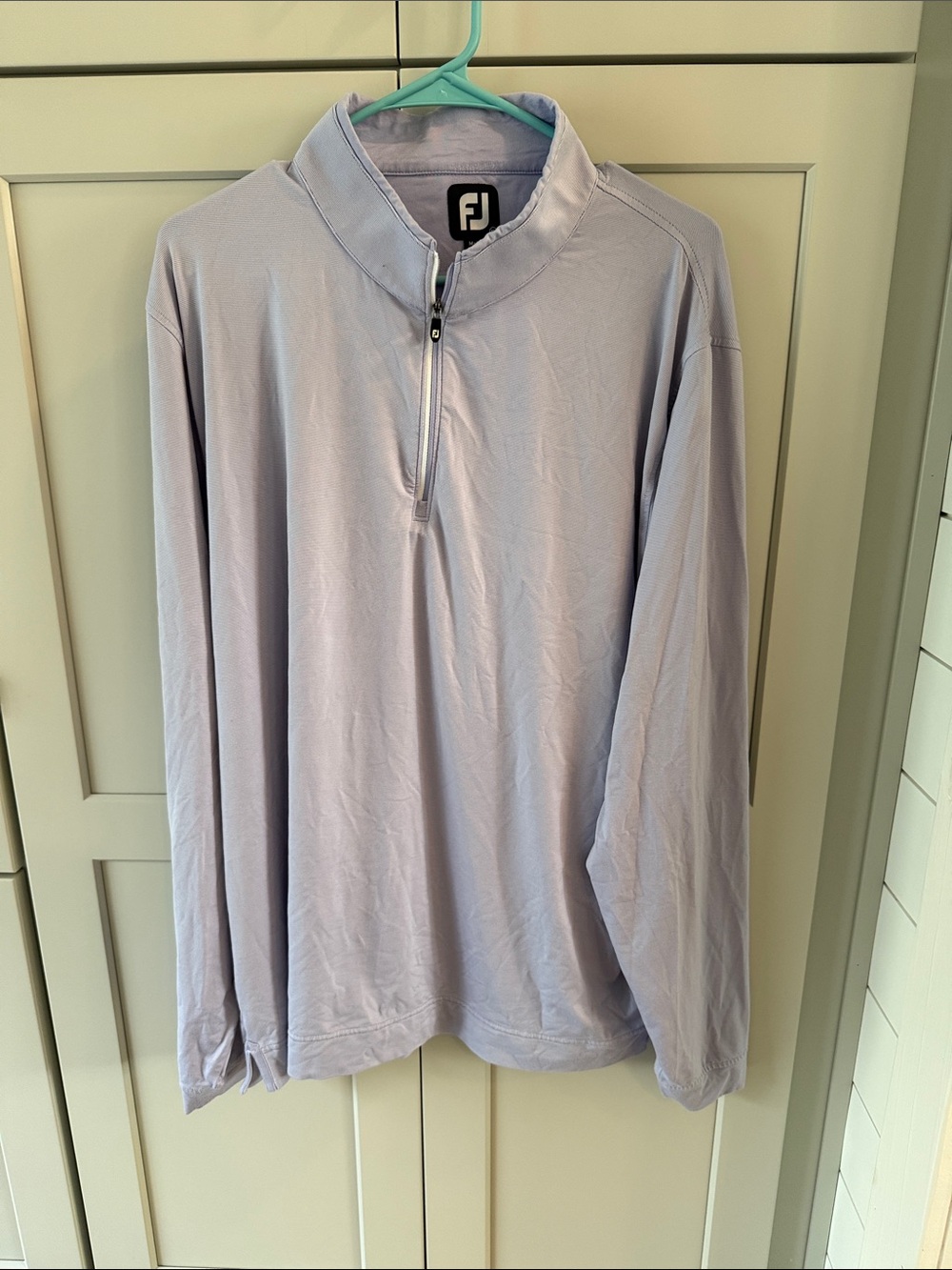 FootJoy Men's Light Lavender Quarter-Zip Pullover